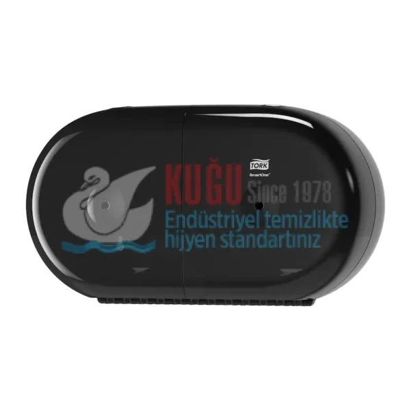 KT-682008 Tork SmartOne® Twin T9 Sistem Siyah Mini Cimri İçten Çekmeli Yedek Bekletmeli WC Tuvalet Kağıdı Dispenseri