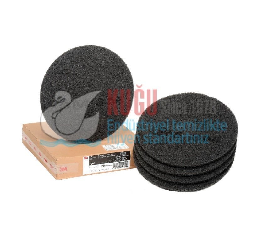 7000045883 3M™Siyah Renk 51 Cm 7200 Serisi Yer Pedleri