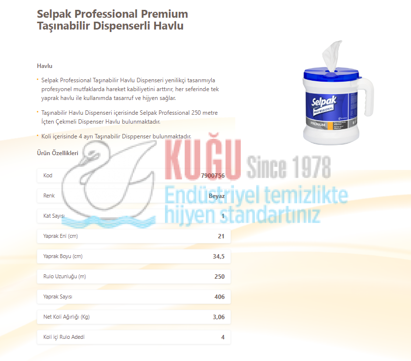 Second image of KGE-7900756  Selpak Professional Taşınabilir Havlu Dispenseri