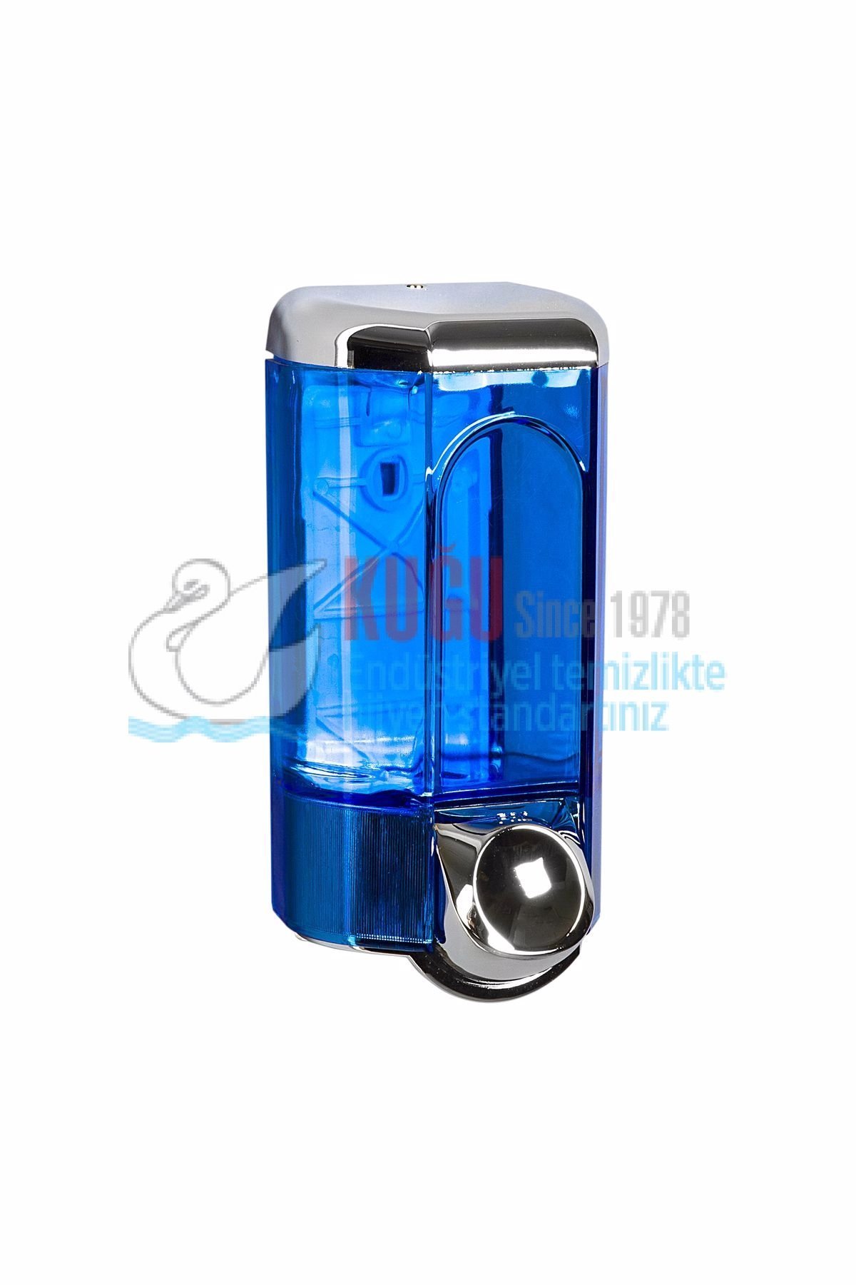 KGB-19275 Şeffaf Krom 600 ML İç Hacimli Sıvı Sabun ve Dezenfektan Dispenseri Banyo ve Mutfak Sabunluk Aparatı