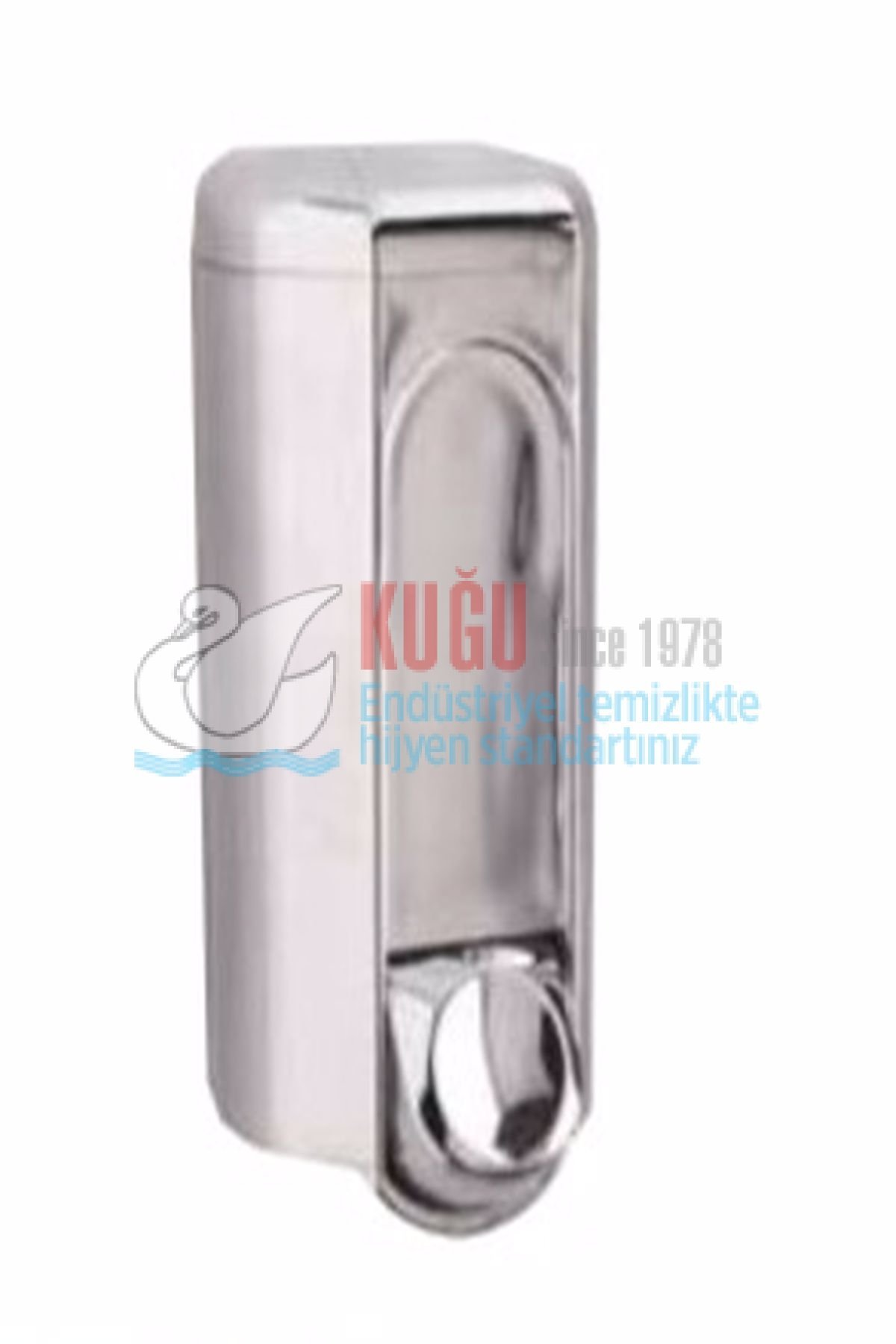 KGB-19387 Krom 600 ML İç Hacimli Sıvı Sabun ve Dezenfektan Dispenseri Banyo ve Mutfak Sabunluk Aparatı
