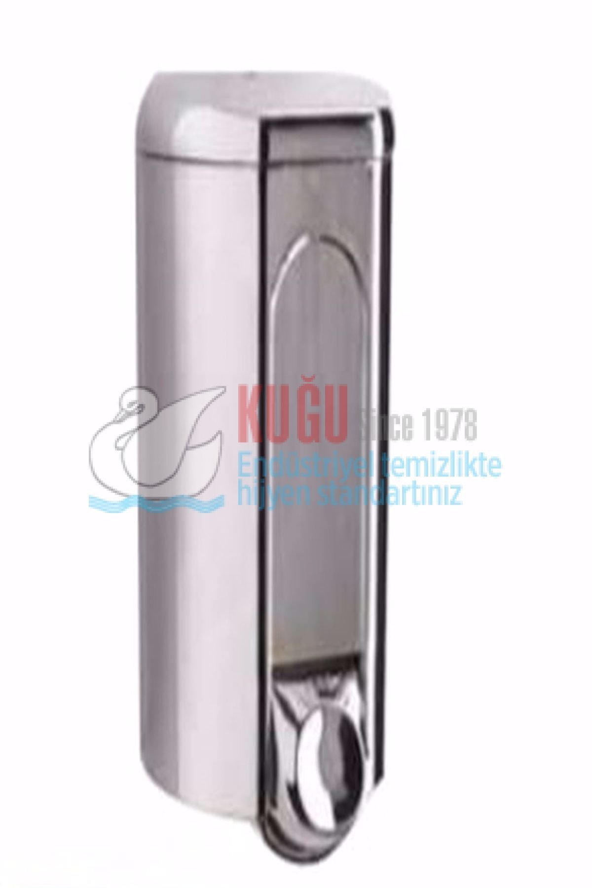 KGB-19331 Krom Kaplama 1100 ML İç Hacimli Sıvı Sabun ve Dezenfektan Dispenseri Banyo ve Mutfak Sabunluk Aparatı