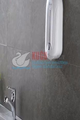 Second image of 8077 1100mL ABS Gövdeli FOTOSELLİ PİLLİ DEZENFEKTAN DİSPENSERİ