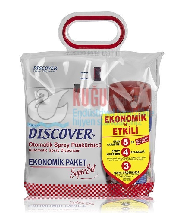 DC-DSR0146 Discover Otomatik Sprey Püskürtücü Koku Hediyeli EKO PAKET