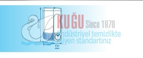 Second image of KGB-19391 Siyah 600 ML İç Hacimli Sıvı Sabun ve Dezenfektan Dispenseri Banyo ve Mutfak Sabunluk Aparatı