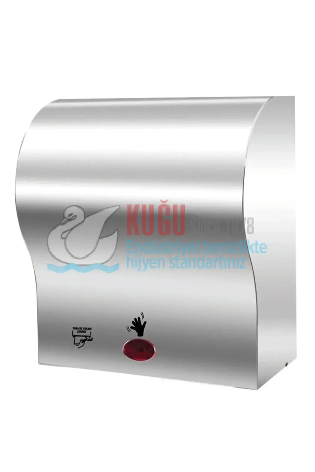 5298  Paslanmaz Çelik 21 Cm Sensörlü Fotoselli Havlu Dispenseri (ELEKTRİKLİ-PİLLİ 2 YIL GARANTİ)