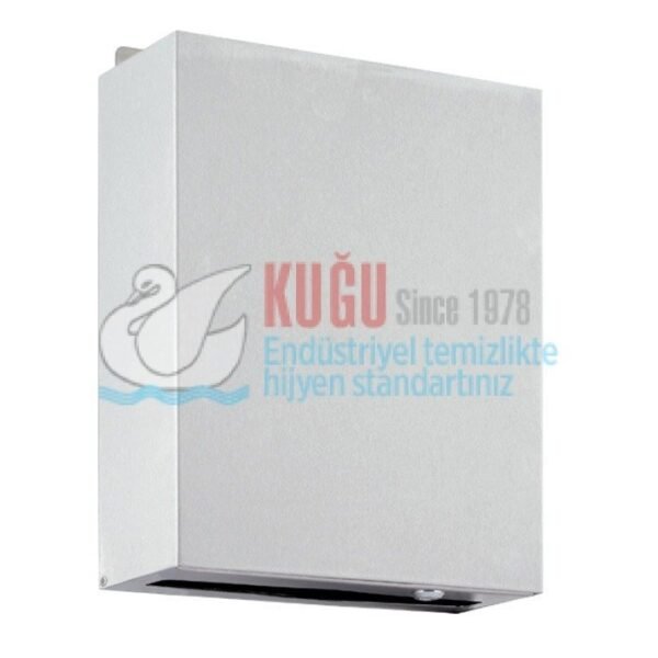 KGX-2046 304 Satine Paslanmaz Çelik MANUEL AYNA ARKASI Z KATLAMA KAĞIT HAVLU DİSPENSERİ