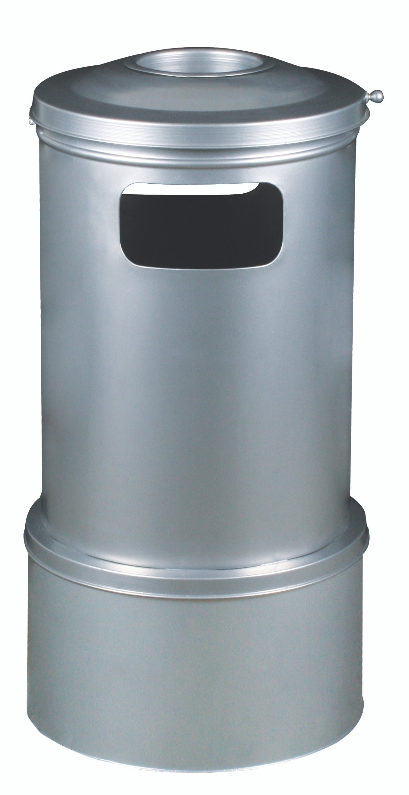 KGS-4125 Jumbo İç Kovalı Küllük Hazneli Boyalı Dış Mekan Çöp Kovası