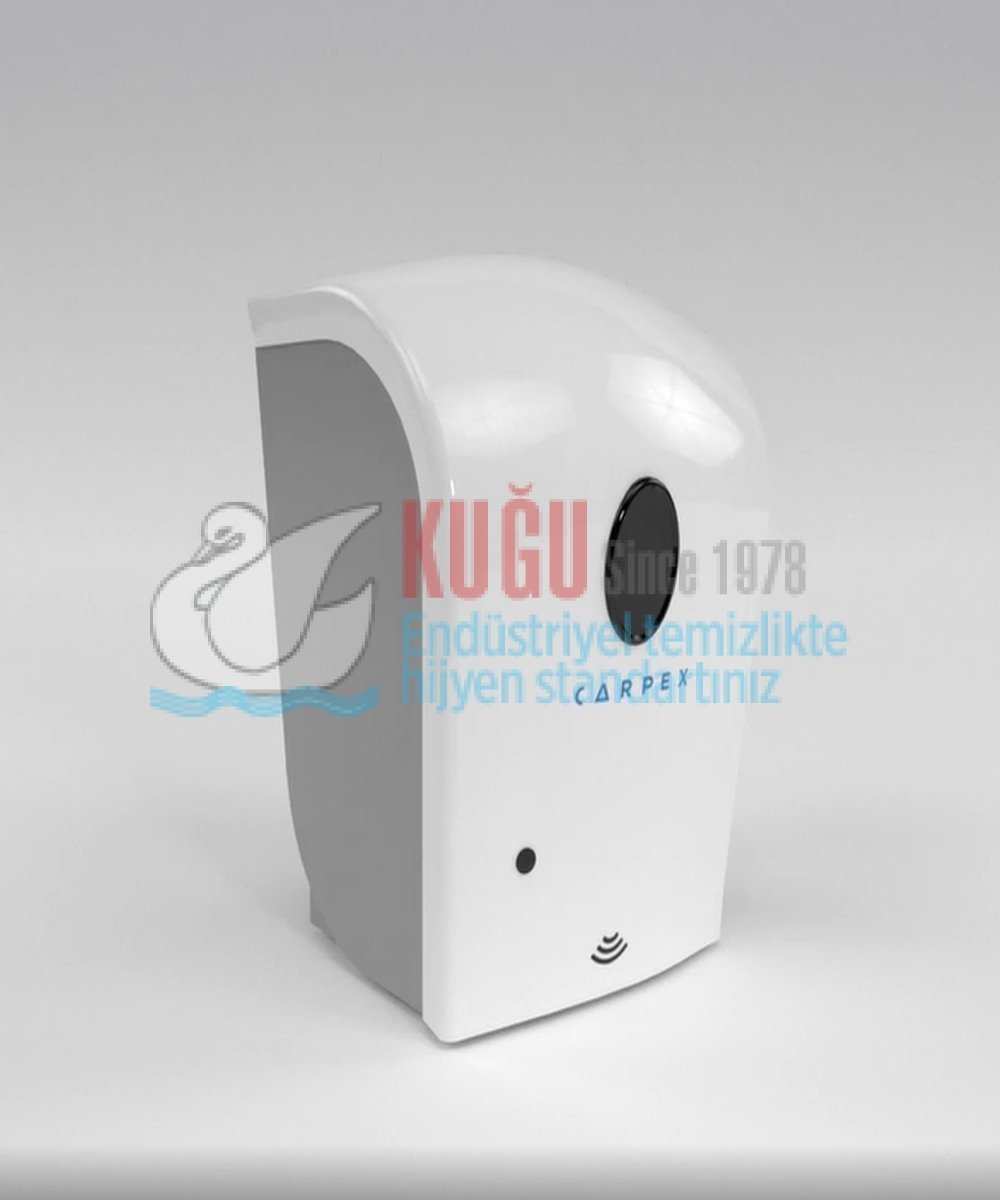 Second image of KGC-932192-WD Carpex Beyaz Nature 900 ML Üstten Doldurmalı Hazneli Sensörlü ve Fotoselli Dezenfektan Dispanseri Aparatı