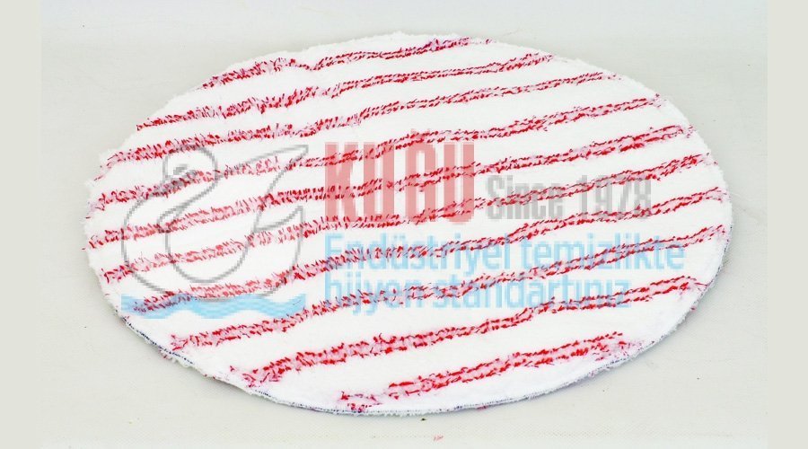 KGCY-1716 Mikrofiber Ped Kırmızı Çizgili 43 CM