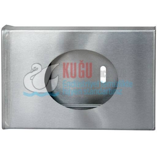 Second image of 2705 304 S.S. Paslanmaz Çelik Hijyen Poşet Kutusu Dispenser Aparatı