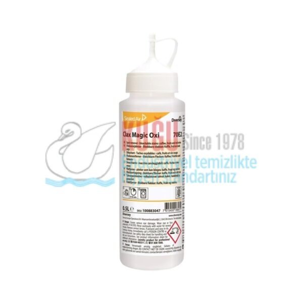 100883048 Diversey Clax Magic Oxi 70E2 Kahve, Meyve ve Kırmızı Şarap Lekeleri İçin Leke Çıkarıcı 500 ml