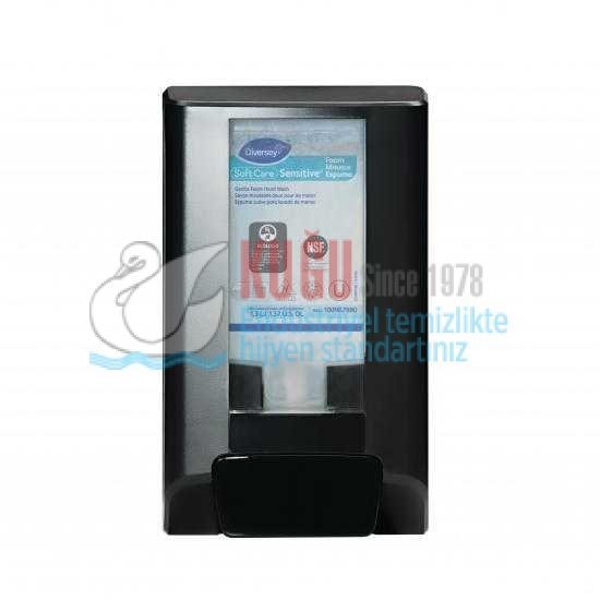 70017257 Diversey Soft Care IntelliCare Siyah Renk Sıvı, Jel ve Köpük Sabunlar ve Dezenfektanlar için Manuel El Hijyeni Dispenseri