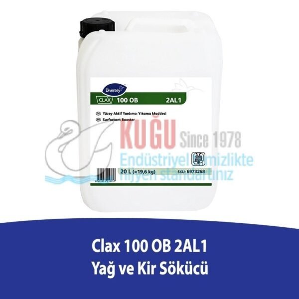 6973268 Diversey Clax 100 OB 2AL0 Optik Parlatıcı İlaveli Yağ ve Kir Sökücü 20 Litre