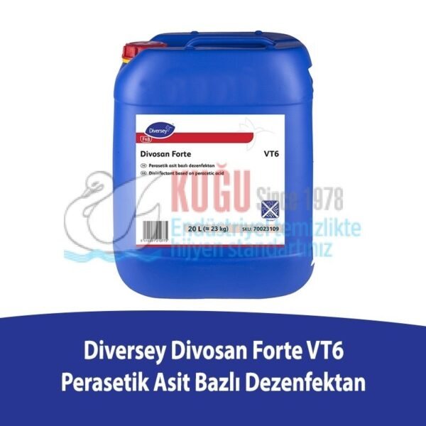70023109 Divosan Forte VT6 - %15 Parasetik Asit İçerikli Güçlü Dezenfektan