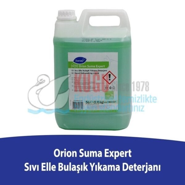70024531 Diversey Orion Suma Expert 5 lt Elle Bulaşık Yıkama Deterjanı