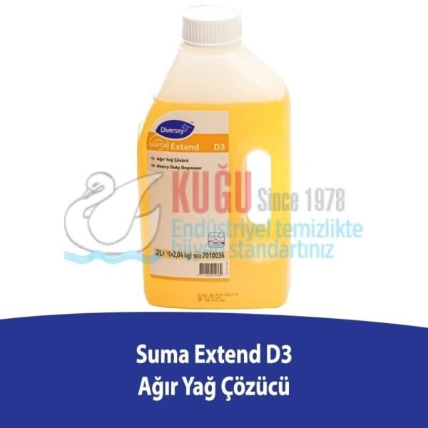 7010036 Diversey SUMA Extend D3 Alüminyum Yüzeylerde Kullanılan Yağ Çözücü 2kg