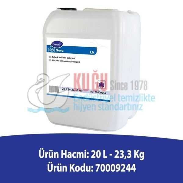 Second image of 70009244 Diversey Suma Nova L6 Sert Sular İçin Bulaşık Makinesi Sıvı Deterjanı 20L