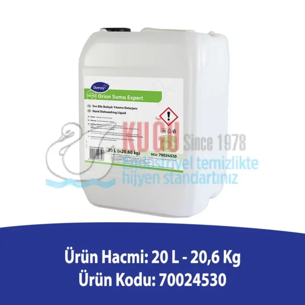 Second image of 70024530 Diversey Orion Suma Expert Elde Yıkama Bulaşık Deterjanı 20 Lt.