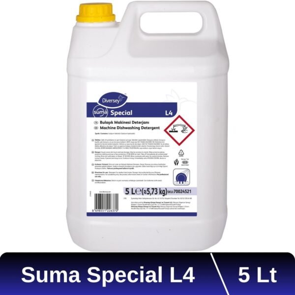 70024521 DİVERSEY SUMA SPECIAL L4 5L BULAŞIK MAKİNASI DETERJANI