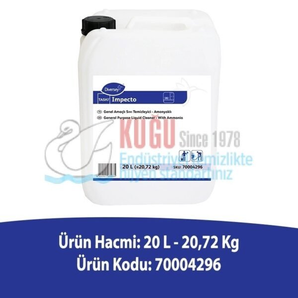 Second image of 70004296 Taski Impecto Amonyaklı Genel Temizlik Deterjanı Maddesi 20,70KG