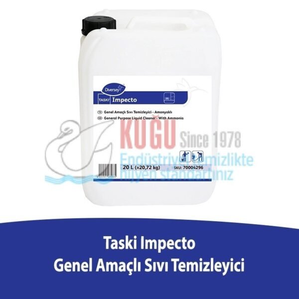 70004296 Taski Impecto Amonyaklı Genel Temizlik Deterjanı Maddesi 20,70KG