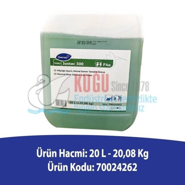 Second image of 70024262 Diversey Taski Jontec 300 F4a Nötral Zemin Temizlik Ürünü 20 Litre