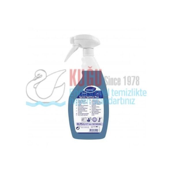 101105394 Diversey TASKİ 750 ML Sprint Spitfire Plus W2 Genel Temizlik İçin Yardımcı Leke ve Kir Çözücü