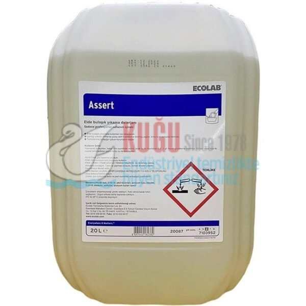 20087 Ecolab Assert Limon Elde Bulaşık Deterjanı 20 LT