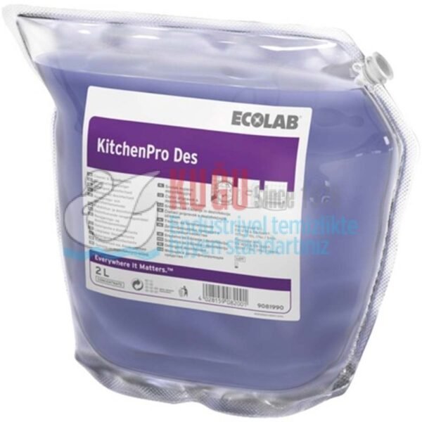 21115 Ecolab KitchenPro Des Ultra Konsantre Temizleyici ve Dezenfektan 2 L