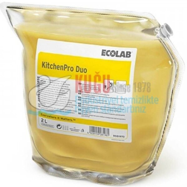 21114 Ecolab KitchenPro Duo Genel Yüzey ve Mutfak Temizleyici Ultra Konsantre 2 L