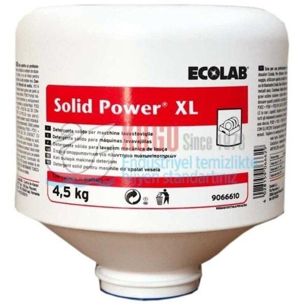 30231 Ecolab Solid Power XL Katı Bulaşık Makinesi Deterjanı Konsantre 4.50 Kg