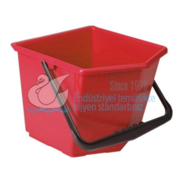 56116 Ecolab Temizlik Arabası Yedek Kova Kırmızı 18 Lt