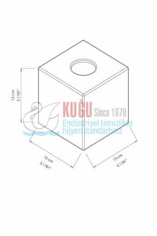 Second image of 8555 Siyah Renk Abs Sert Plastik Butik Kağıt Mendil Kutusu Banyo ve Mutfak Dispanseri Aparatı