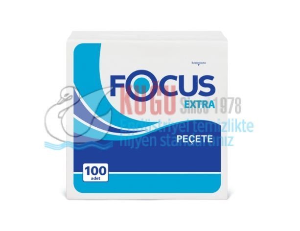 Second image of 50001481 Focus Extra Çift Katlı Peçete 30x30 Cm 1/4 Katlama (1 Paket 100 Adet-Koli İçi 24 Paket) 4,3 Kg