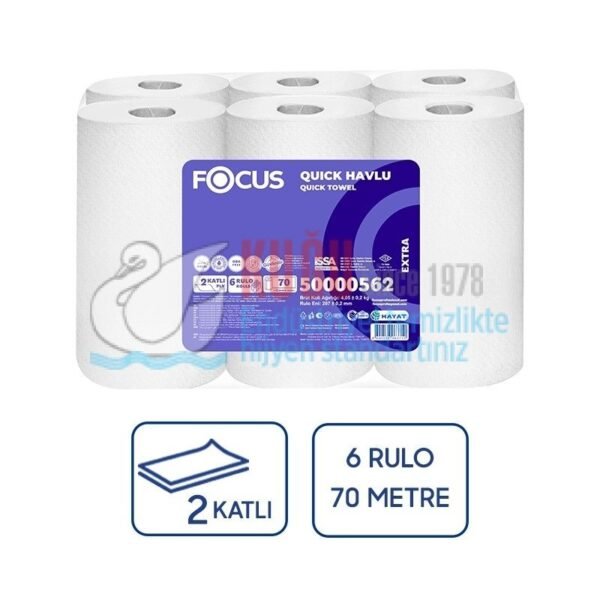 50000562 Focus Extra Quick Havlu 70 Metre 6'Lı 20,7 Cm