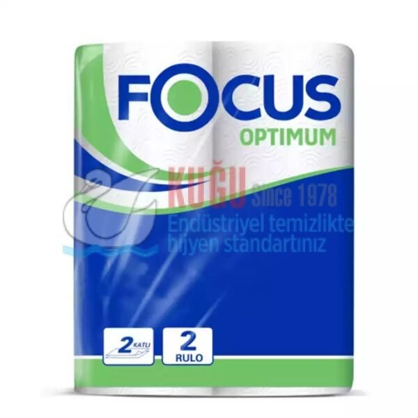 Second image of 50002494 Focus Optimum Çift Katlı Kağıt Klasik Rulo Havlu 2x12 24'lü (1 Paket 2 Adet-Koli İçi 12 Paket) 2,006 Kg