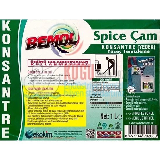 Second image of 4900006 Bemol Konsantre Spice Çam Yüzey Temizleyici 1 Lt