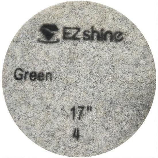 Second image of SHN-043-04 EZshine 17” 43 Cm Yeşil Renk 4 Numara Elmas Disk Su ile Bakım Zemin Temizleme ve Parlatma Pedi