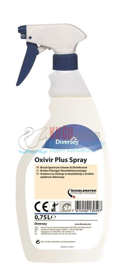 70024292 Diversey Oxivir Plus Spray Tekstil ve Sert Yüzeyler İçin Temizleyici Dezenfektan 750 ml