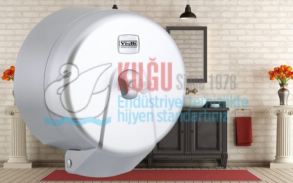 Minipoint Tuvalet Kağıdı Dispenseri (Metalik) K3M