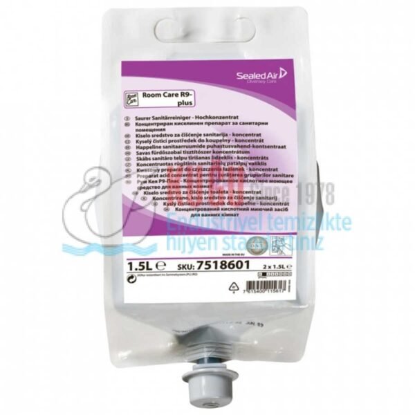 7519612 Diversey Room Care R9 Plus Pur-Eco Ekolojik Asidik Banyo Temizleyici Konsantre 1,5 L