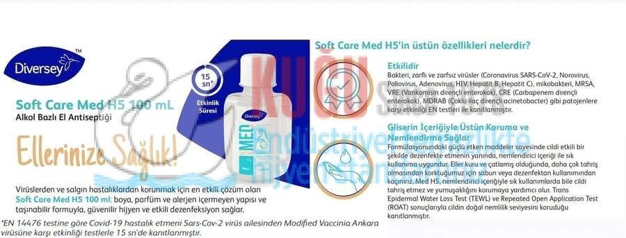 Second image of 70024337 SoftCare Med H5 El Dezenfektanı&Antiseptiği 0,10Ml