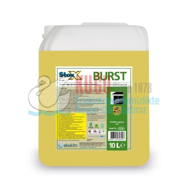 4626047-1 Stox Burst KT-184 Yanmış Yağlarda Fırın ve Gril Temizleyici 10 Kg