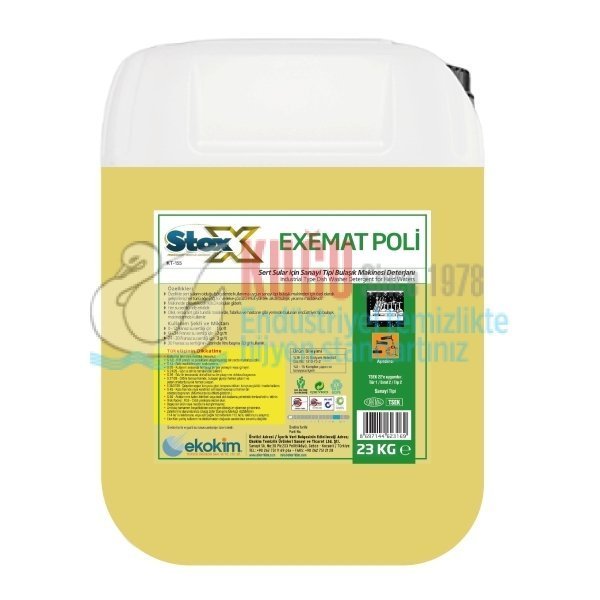 4623268 Stox Exemat Poli Endüstriyel Bulaşık Deterjanı 23 Kg