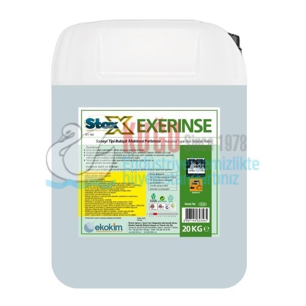 4623565 Stox Exerinse KT-160 Endüstriyel Bulaşık Parlatıcı 20 Kg