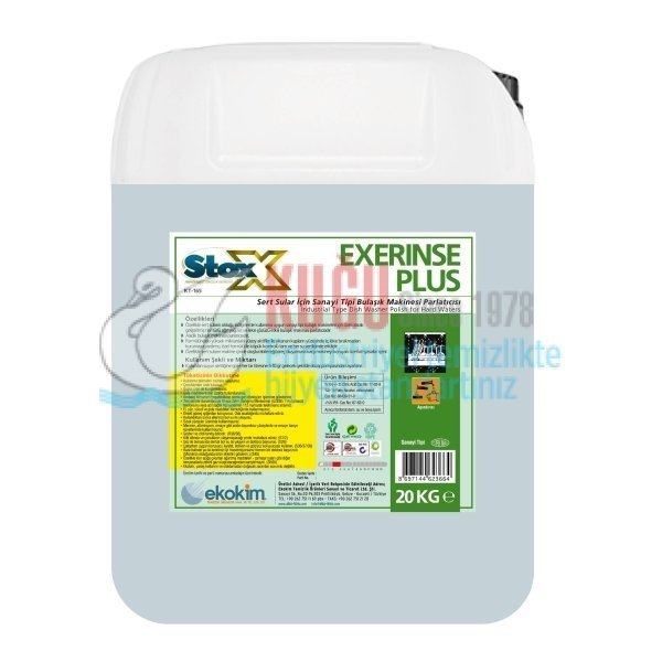 4623664 Stox Exerinse Plus KT-165 Endüstriyel Bulaşık Parlatıcı 20 Kg