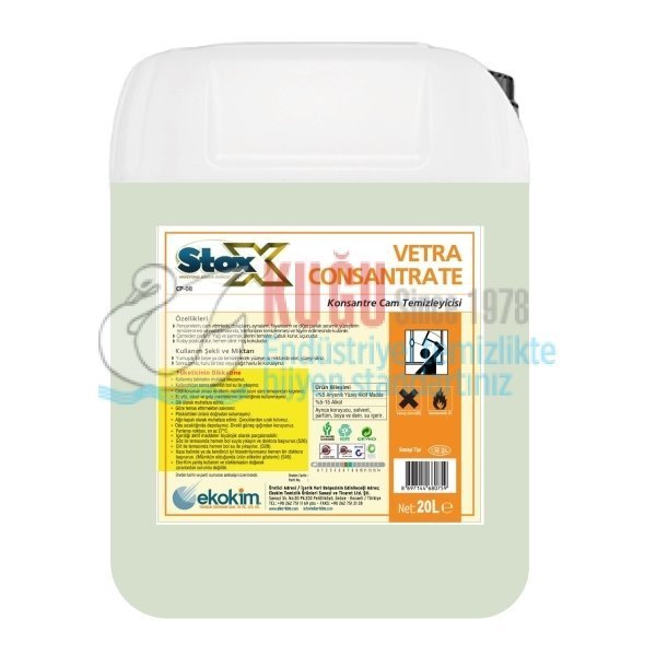 4632062 Stox Vetra Cam ve Parlak Yüzey Temizleyici 20 Kg