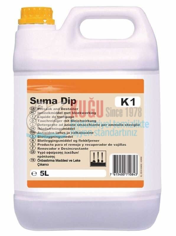 70023198 Diversey Suma Dip K1 Bulaşık İçin Leke Çözücü Bastırma Maddesi 5 Litre