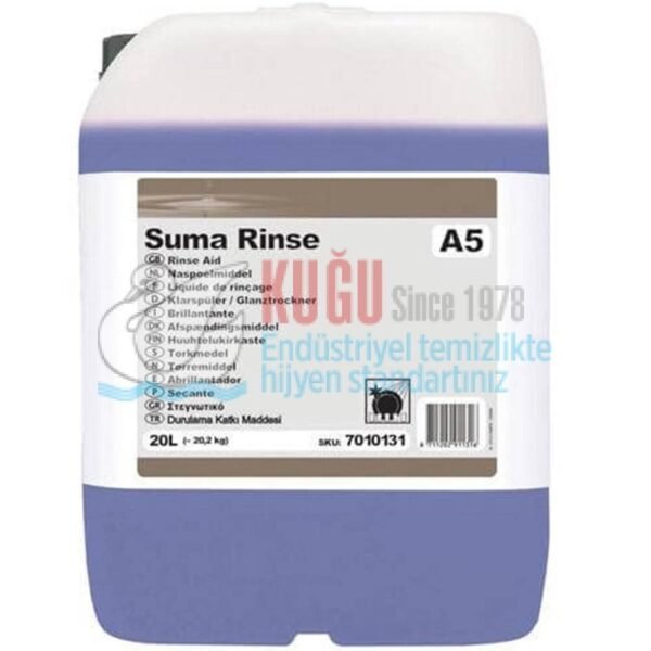 70023631 Diversey Suma Rinse A5 Bulaşık Makinesi Parlatıcısı 20 L